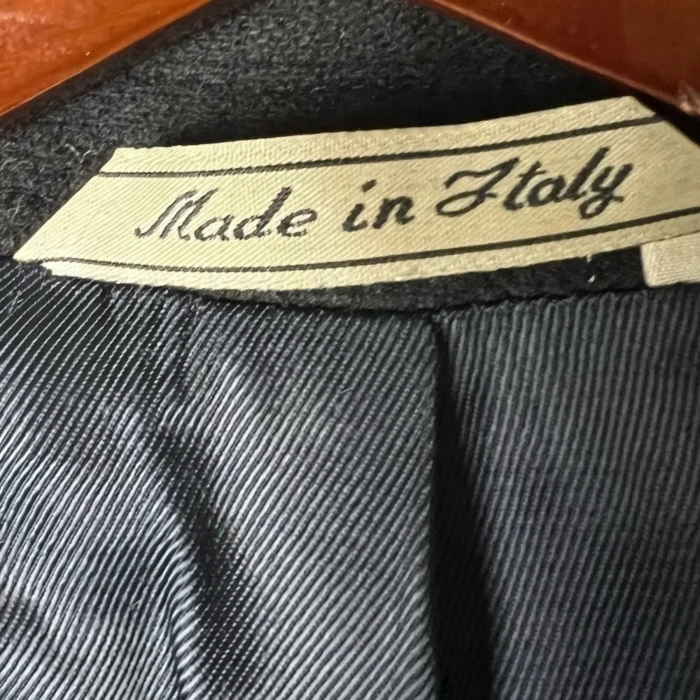 Italy 100% Cashmere 2 Button Black Blazer Sports Jacket SZ XL 48 Bloke Giorgio V
